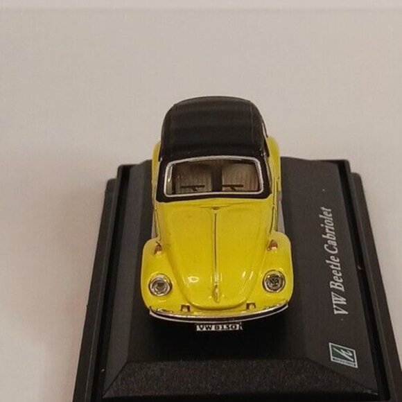 Hongwell Cararama Volkswagon Beetle Cabriolet VW Diecast Dida 1:72 Yellow - Picture 5 of 13